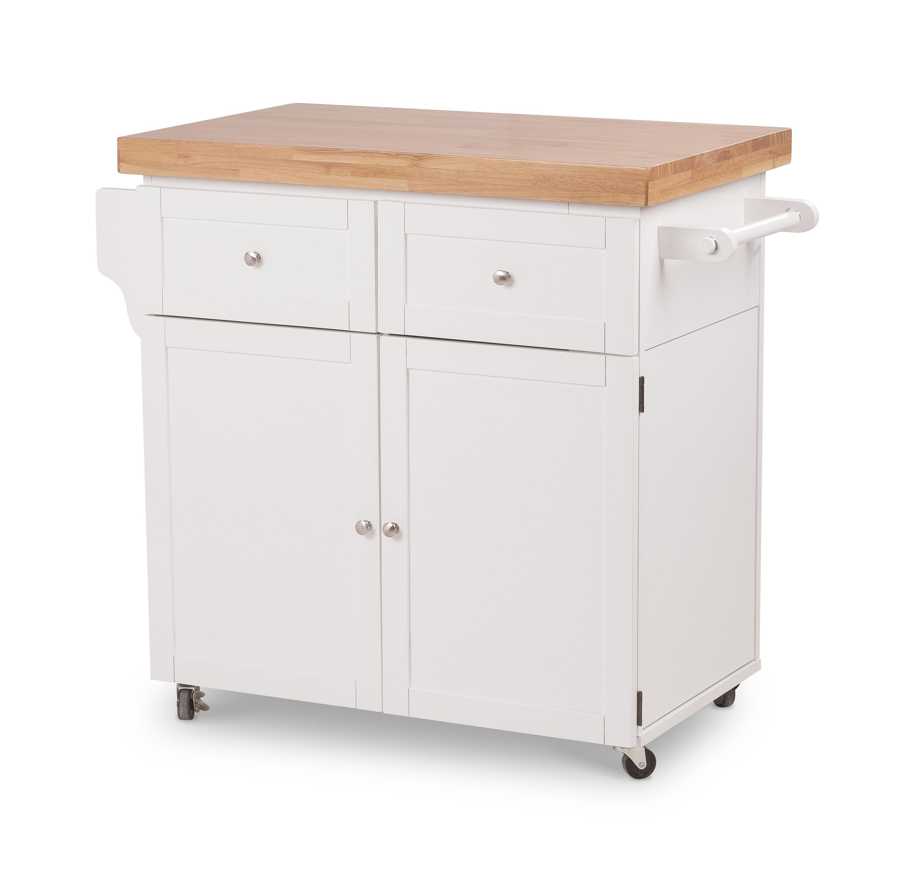 Modern Rolling Server - White Lacquer